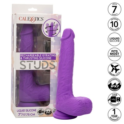 CALEXOTICS - STUDS RECHARGEABLE AND ROTATING VIBRATOR 10 CALEXOTICS - STUDS RECHARGEABLE AND ROTATING VIBRATOR 10