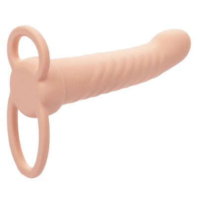 CALEXOTICS - MAXX RIBBED DUAL PENETRATOR 10 VIBRATIONS FLESH CALEXOTICS - MAXX RIBBED DUAL PENETRATOR 10 VIBRATIONS FLESH