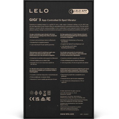 LELO - GIGI™ 3 G-SPOT VIBRATOR VIOLET LELO - GIGI™ 3 G-SPOT VIBRATOR VIOLET