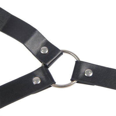 SUBBLIME - 953720 BONDAGE LEATHER STRAP BREAST CLAMPS BLACK ONE SUBBLIME - 953720 BONDAGE LEATHER STRAP BREAST CLAMPS BLACK ONE