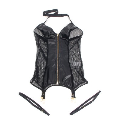 SUBBLIME - 954451 SEXY MESH DRESS LEATHER BLACK L/XL SUBBLIME - 954451 SEXY MESH DRESS LEATHER BLACK L/XL