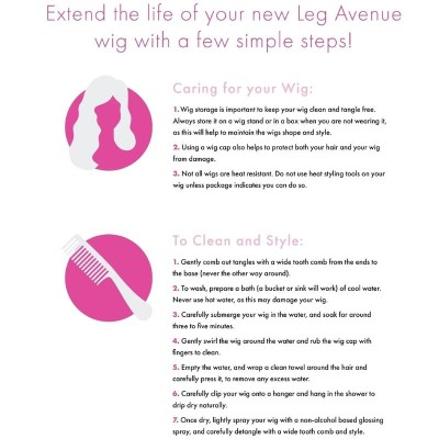 LEG AVENUE - SHORT NATURAL BOB WIG BLACK LEG AVENUE - SHORT NATURAL BOB WIG BLACK
