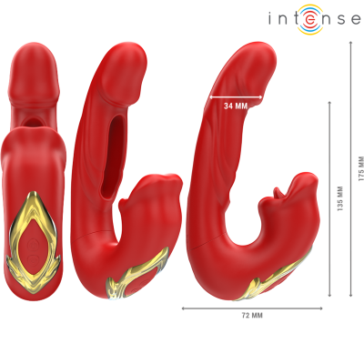 INTENSE - NATHY DOUBLE VIBRATOR WITH MULTIFUNCTION STIMULATING INTENSE - NATHY DOUBLE VIBRATOR WITH MULTIFUNCTION STIMULATING