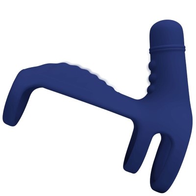 PRETTY LOVE - ELISH VIBRATING RING WITH EXTENSION BLUE PRETTY LOVE - ELISH VIBRATING RING WITH EXTENSION BLUE