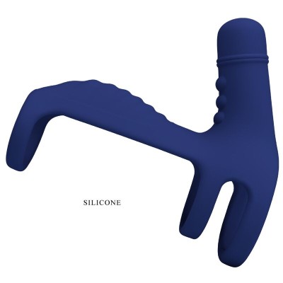 PRETTY LOVE - ELISH VIBRATING RING WITH EXTENSION BLUE PRETTY LOVE - ELISH VIBRATING RING WITH EXTENSION BLUE