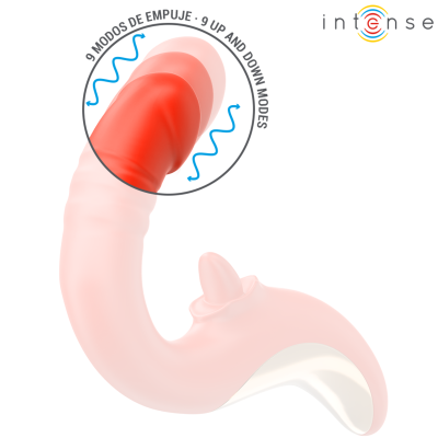 INTENSE - PAULINA VIBRATOR AND STIMULATOR IN U SHAPE RED INTENSE - PAULINA VIBRATOR AND STIMULATOR IN U SHAPE RED