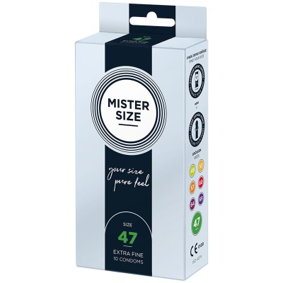 MISTER SIZE - CONDOMS SIZE XS 47 MM (10 UNITS) MISTER SIZE - CONDOMS SIZE XS 47 MM (10 UNITS)