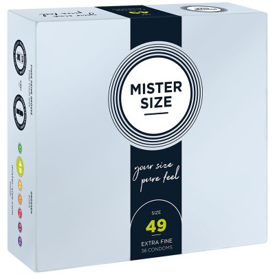 MISTER SIZE - CONDOM SIZE S 49 MM (36 UNITS) MISTER SIZE - CONDOM SIZE S 49 MM (36 UNITS)
