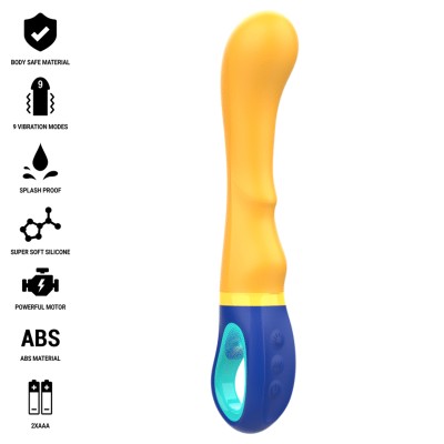 INTENSE - SHAGGY G-SPOT VIBRATOR YELLOW INTENSE - SHAGGY G-SPOT VIBRATOR YELLOW