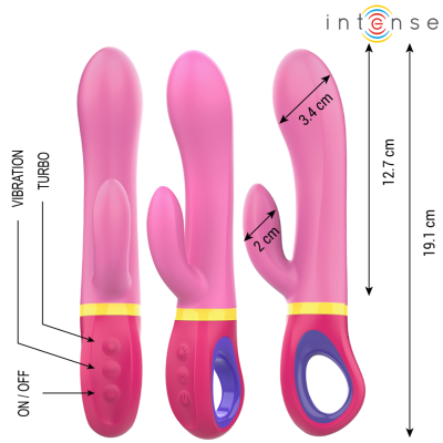 INTENSE - DAPHNE RABBIT VIBRATOR PINK INTENSE - DAPHNE RABBIT VIBRATOR PINK