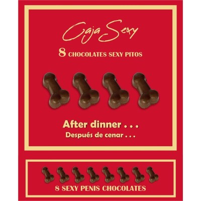 DIABLO PICANTE - BOX OF 8 PENIS-SHAPED CHOCOLATES