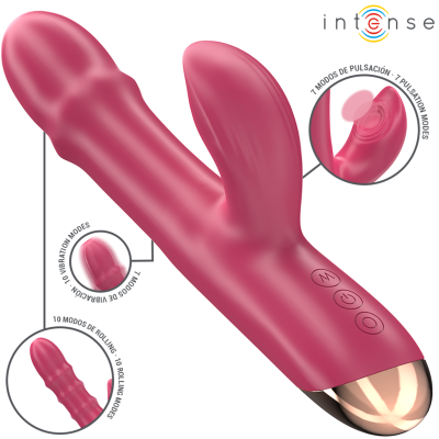 INTENSE - CHLOE MULTIFUNCTION VIBRATOR 3 IN 1 RED INTENSE - CHLOE MULTIFUNCTION VIBRATOR 3 IN 1 RED