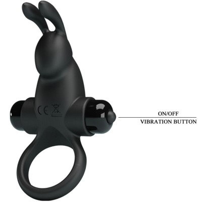 PRETTY LOVE - VIBRATING RING + RABBIT CLITORIS STIMULATOR 10