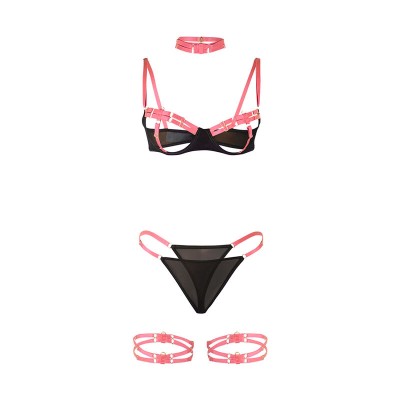 SUBBLIME - 955304 BRA SET WITH NECKLACE AND LEG DETAILS SUBBLIME - 955304 BRA SET WITH NECKLACE AND LEG DETAILS