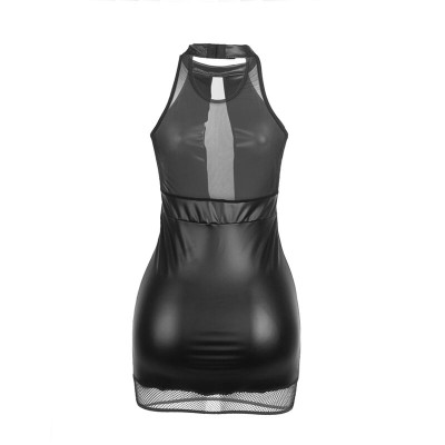 SUBBLIME - 955472 HALTER NECK DRESS WITH TRANSPARENCIES BLACK SUBBLIME - 955472 HALTER NECK DRESS WITH TRANSPARENCIES BLACK