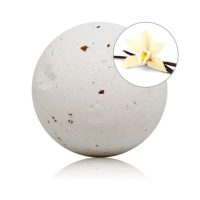 TALOKA - VANILLA SCENTED BATH BOMB WITH ROSE PETALS TALOKA - VANILLA SCENTED BATH BOMB WITH ROSE PETALS
