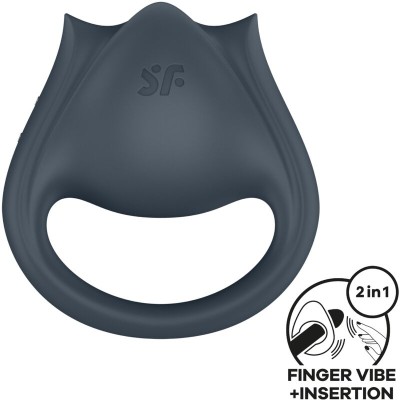 SATISFYER - PERFECT PAIR 2 MULTIVIBRATOR 2 IN 1 PENIS RING AND