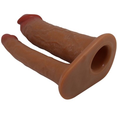 PRETTY LOVE - YAIRON DOUBLE PENIS SLEEVE WITH 4 CM EXTENSION