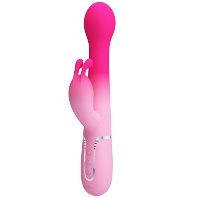PRETTY LOVE - DEJON 3 IN 1 MULTIFUNCTION RABBIT VIBRATOR PINK PRETTY LOVE - DEJON 3 IN 1 MULTIFUNCTION RABBIT VIBRATOR PINK