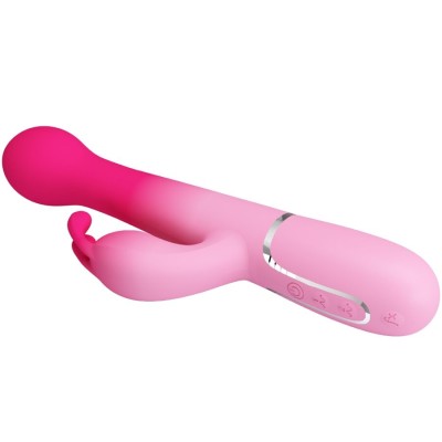 PRETTY LOVE - DEJON 3 IN 1 MULTIFUNCTION RABBIT VIBRATOR PINK PRETTY LOVE - DEJON 3 IN 1 MULTIFUNCTION RABBIT VIBRATOR PINK