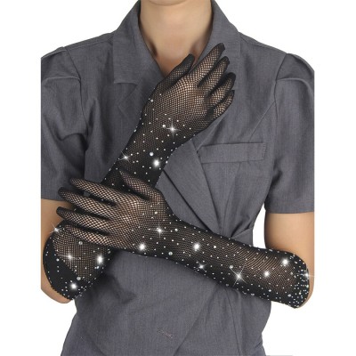 SUBBLIME - 957469SHINE TRANSPARENT GLOVES BLACK S/M SUBBLIME - 957469SHINE TRANSPARENT GLOVES BLACK S/M
