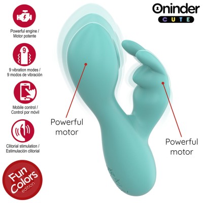 ONINDER CUTE - LOVE BUNNY G-SPOT CLITORAL VIBRATOR - FREE
