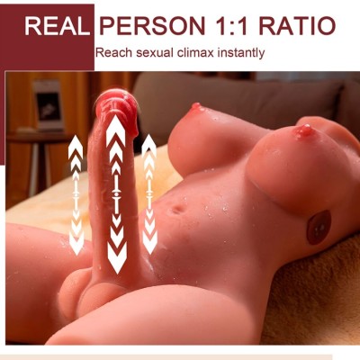 XISE - MIAH LADY BOY FEMALE TORSO WITH DILDO WITH VIBRATION AND