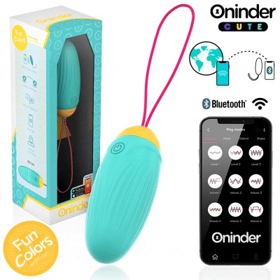 ONINDER CUTE - LOVE PLEASURE VIBRO-ROTATING SILICONE GEM EGG -