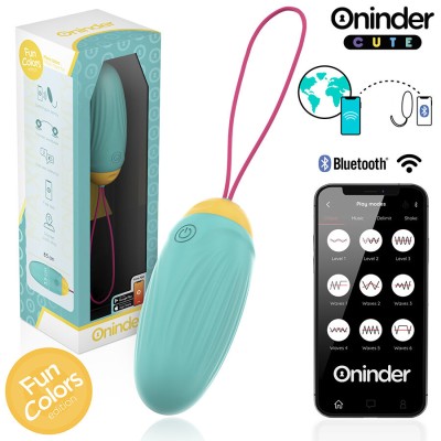 ONINDER CUTE - LOVE PLEASURE VIBRO-ROTATING SILICONE GEM EGG -
