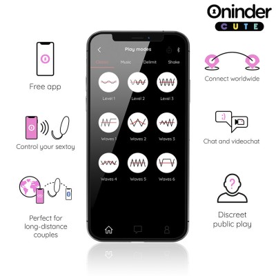 ONINDER CUTE - LOVE PLEASURE VIBRO-ROTATING EGG 360 SILICONE -