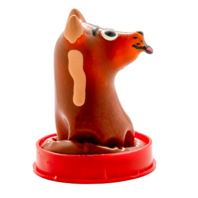 CONDOMERIE - HANDPAINTED NOVELTY CONDOMS DOG