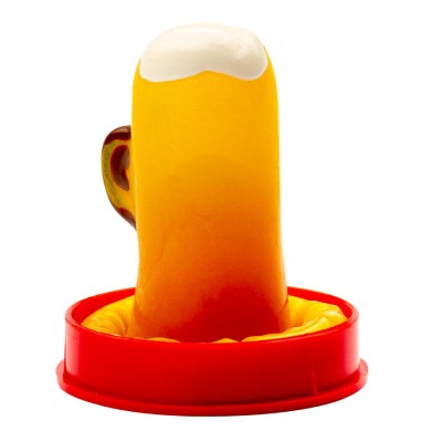 CONDOMERIE - HANDPAINTED NOVELTY CONDOMS GLASS OF BEER CONDOMERIE - HANDPAINTED NOVELTY CONDOMS GLASS OF BEER