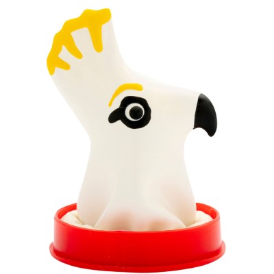 CONDOMERIE - HANDPAINTED NOVELTY CONDOMS PARROT WHITE CONDOMERIE - HANDPAINTED NOVELTY CONDOMS PARROT WHITE