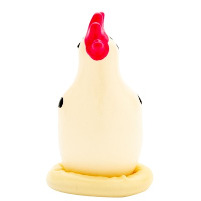 CONDOMERIE - HANDPAINTED NOVELTY CONDOMS COCKY ROOSTER CONDOMERIE - HANDPAINTED NOVELTY CONDOMS COCKY ROOSTER