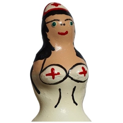 CONDOMERIE - HANDPAINTED NOVELTY CONDOMS NURSE BLACK CONDOMERIE - HANDPAINTED NOVELTY CONDOMS NURSE BLACK