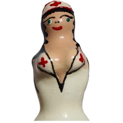 CONDOMERIE - HANDPAINTED NOVELTY CONDOMS NURSE BLOND CONDOMERIE - HANDPAINTED NOVELTY CONDOMS NURSE BLOND