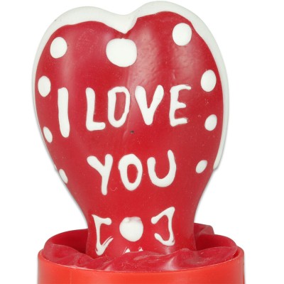 CONDOMERIE - HANDPAINTED NOVELTY CONDOMS HEART - I LOVE YOU
