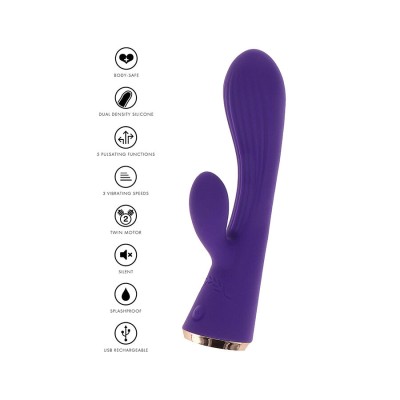 TOYJOY - IVY IRIS PURPLE RABBIT VIBRATOR TOYJOY - IVY IRIS PURPLE RABBIT VIBRATOR