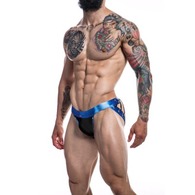 CUT4MEN - JOCKSTRAP DESIRE BLUE LEATHERETTE XL CUT4MEN - JOCKSTRAP DESIRE BLUE LEATHERETTE XL