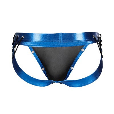 CUT4MEN - JOCKSTRAP DESIRE BLUE LEATHERETTE XL CUT4MEN - JOCKSTRAP DESIRE BLUE LEATHERETTE XL