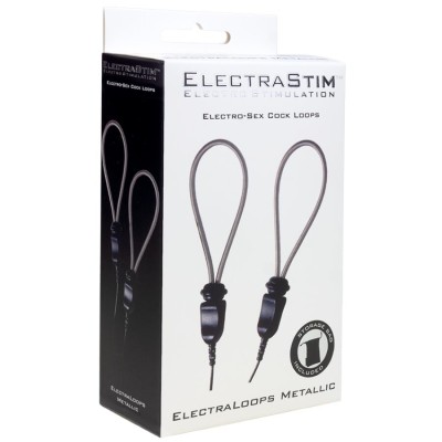 ELECTRASTIM - ELECTRALOOPS E-STIM ADJUSTABLE METAL PENIS RINGS ELECTRASTIM - ELECTRALOOPS E-STIM ADJUSTABLE METAL PENIS RINGS