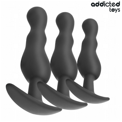 ADDICTED TOYS - SET OF 3 ANAL PLUG SILICONE MODEL 1 ADDICTED TOYS - SET OF 3 ANAL PLUG SILICONE MODEL 1