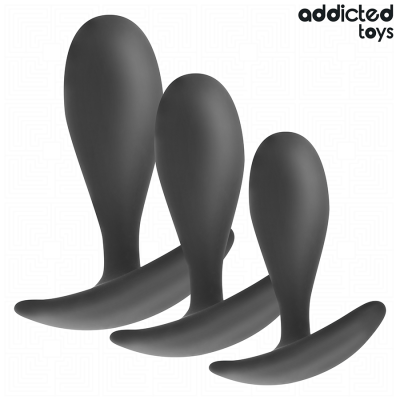 ADDICTED TOYS - SET OF 3 ANAL PLUG SILICONE MODEL 2 ADDICTED TOYS - SET OF 3 ANAL PLUG SILICONE MODEL 2