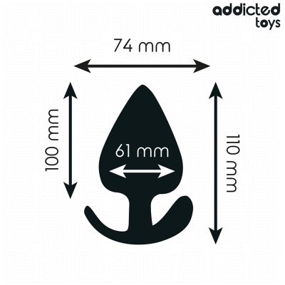 ADDICTED TOYS - ANAL PLUG SILICONE SIZE XXL 11 CM ADDICTED TOYS - ANAL PLUG SILICONE SIZE XXL 11 CM