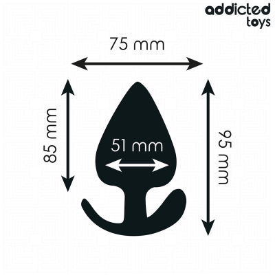 ADDICTED TOYS - ANAL PLUG SILICONE SIZE XL 9.5 CM ADDICTED TOYS - ANAL PLUG SILICONE SIZE XL 9.5 CM