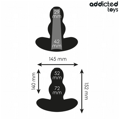 ADDICTED TOYS - HOLLOW ANAL PLUG SILICONE SIZE XXL 15.2 CM ADDICTED TOYS - HOLLOW ANAL PLUG SILICONE SIZE XXL 15.2 CM