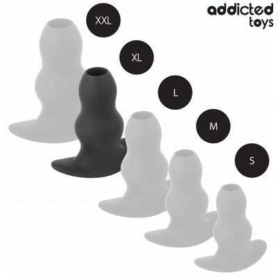 ADDICTED TOYS - HOLLOW ANAL PLUG SILICONE SIZE XL 13.9 CM ADDICTED TOYS - HOLLOW ANAL PLUG SILICONE SIZE XL 13.9 CM