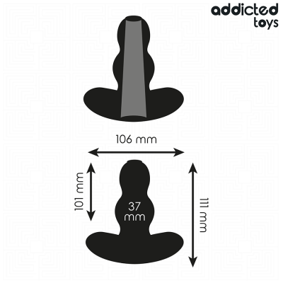 ADDICTED TOYS - HOLLOW ANAL PLUG SILICONE SIZE L 11.1 CM ADDICTED TOYS - HOLLOW ANAL PLUG SILICONE SIZE L 11.1 CM