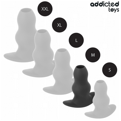 ADDICTED TOYS - HOLLOW ANAL PLUG SILICONE SIZE M 9.6 CM ADDICTED TOYS - HOLLOW ANAL PLUG SILICONE SIZE M 9.6 CM