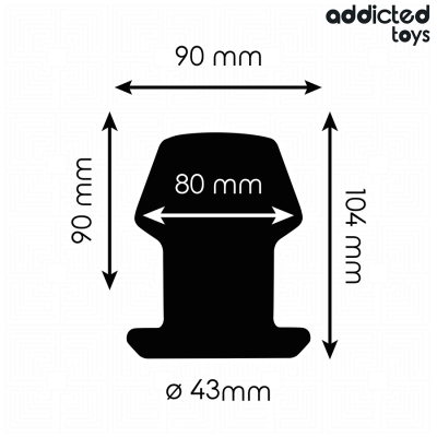 ADDICTED TOYS - EXTREME HOLLOW ANAL PLUG SILICONE SIZE L 10.4 CM ADDICTED TOYS - EXTREME HOLLOW ANAL PLUG SILICONE SIZE L 10.4 CM